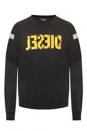 Sweatshirt with velvet logo, zdjęcie 1 Sweatshirt with velvet logo od Diesel